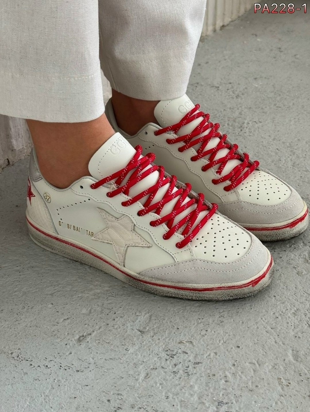 кеды golden goose "ball star" красные,кроссовки golden goose ball-star low белый красный,golden goose ball star sneakers,кроссовки golden goose ball star,кроссовки golden goose