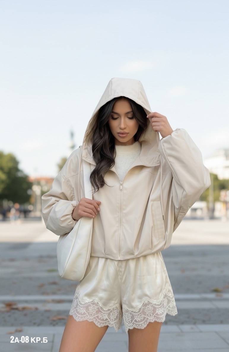 куртка стильная,ветровка женская,куртка-бомбер укороченная из экокожи mollis,куртка женская,легкая куртка