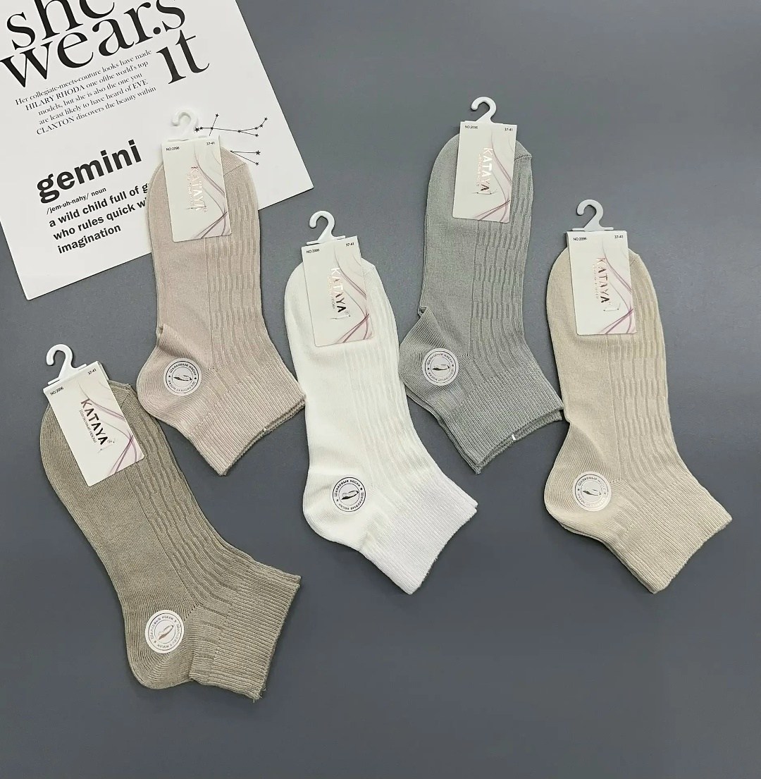 носки женские набор 5 пар,носки turkan женские,женские носки,носки спортивные набор домашние turkan,женские носки turkan укороченные