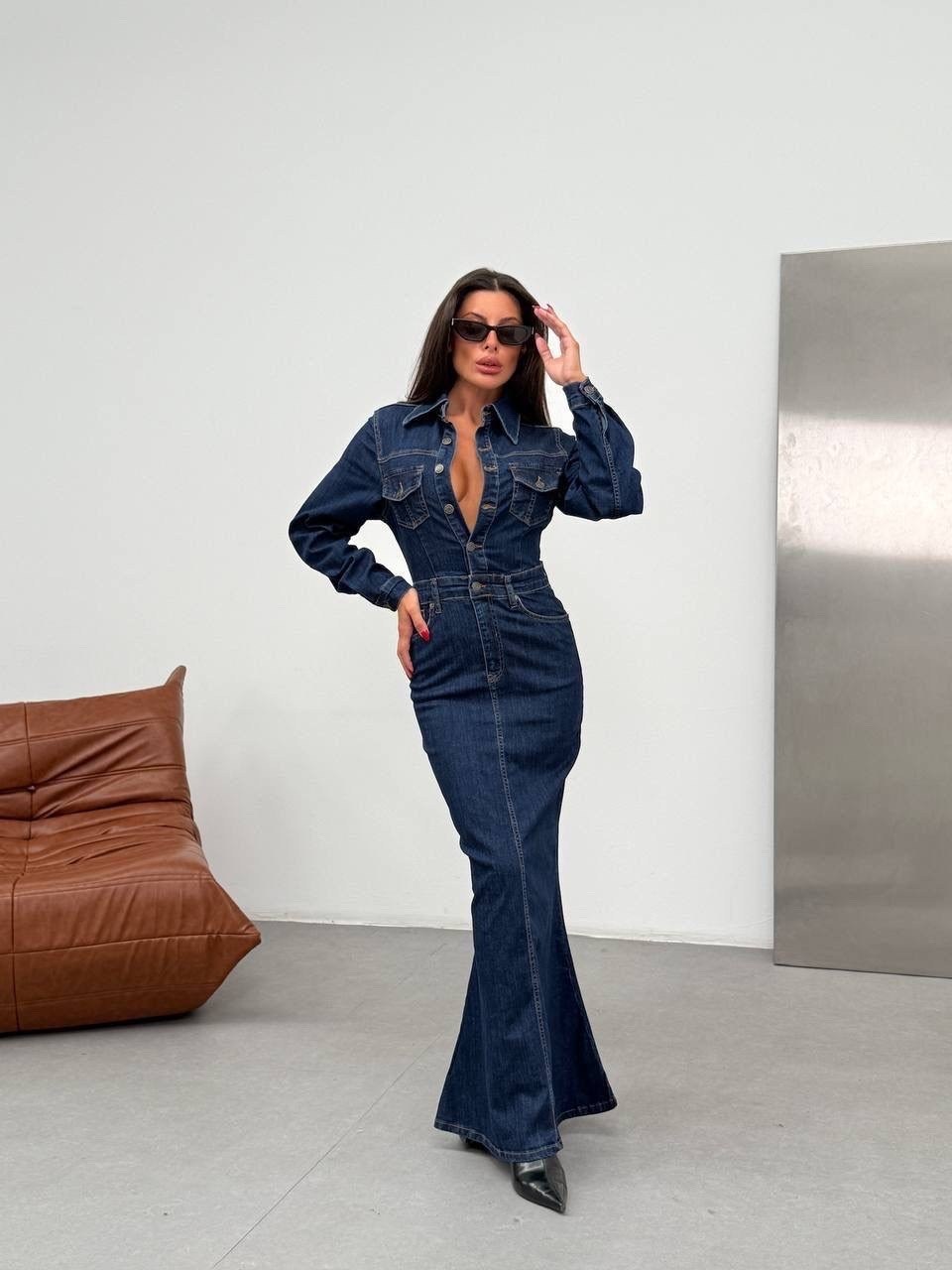 джинсовое платье,джинсовая юбка,длинное джинсовое платье,джинсовое женское платье,джинсовая мода
