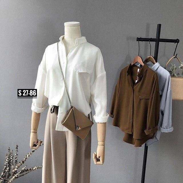 женская рубашка с длинными рукавами,женская блузка рубашка,шифоновая рубашка,рубашка женская,блузка с карманами