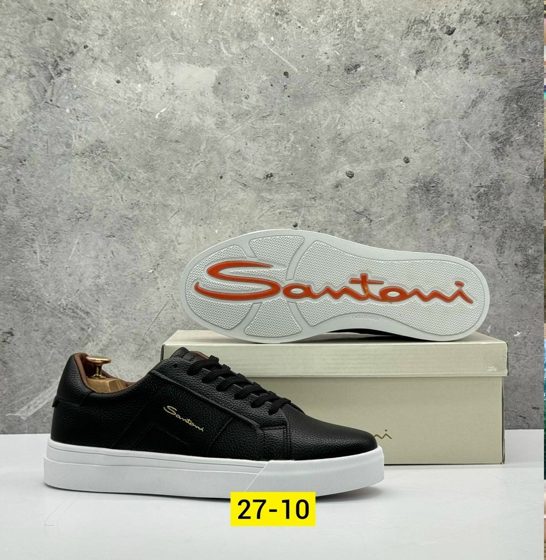 ,мужские кеды santoni,кеды мужские santoni черные,кеды для мужчин кожа,мужские кеды