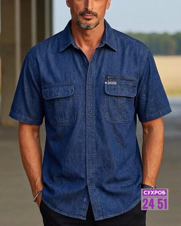 джинсовые рубашки мужские,рубашка мужская джинсовая с коротким рукавом,рубашка мужская джинсовая с карманами,мужская джинсовая рубашка большого размера,повседневная рубашка