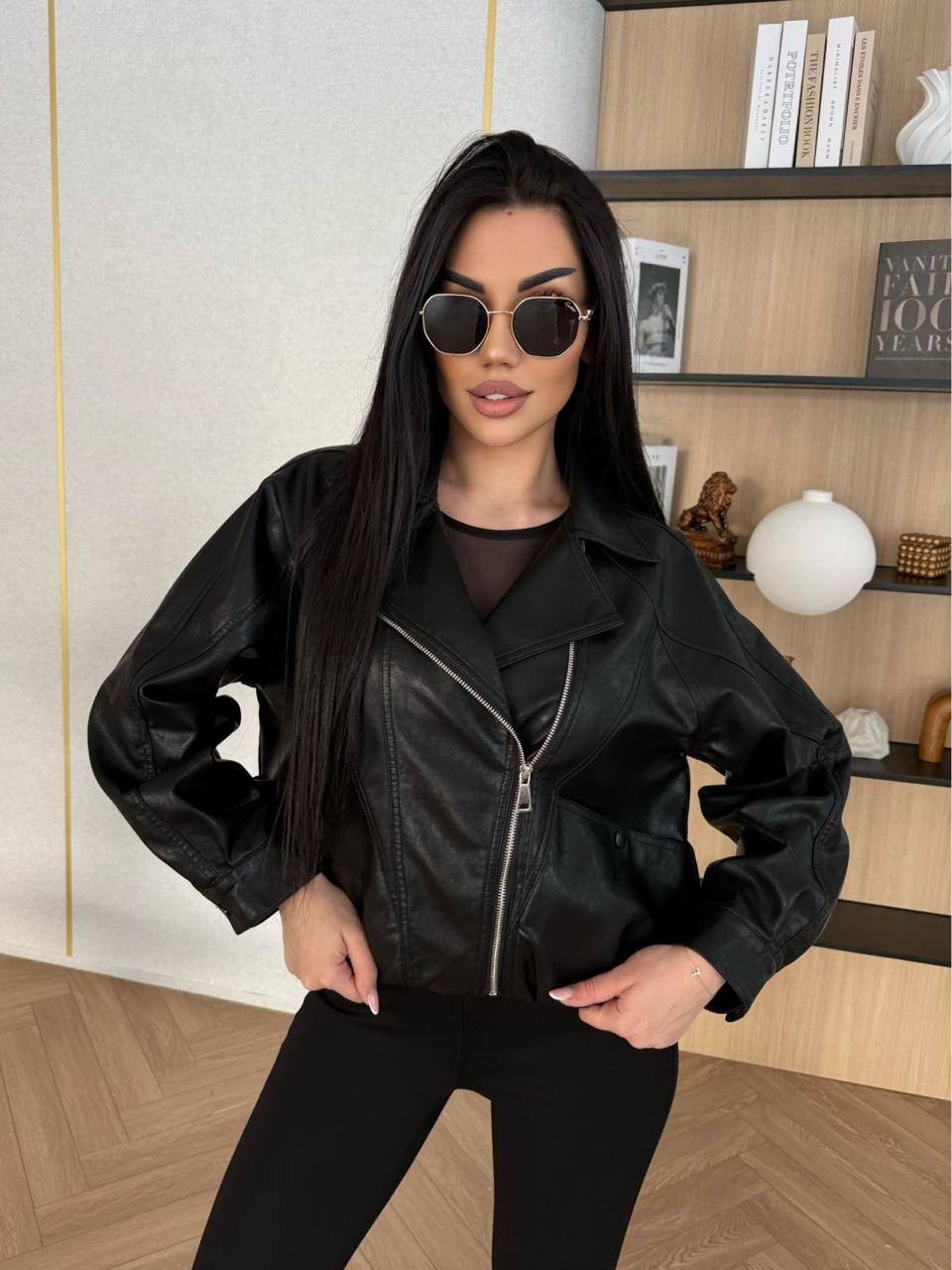 куртка косуха,кожаная куртка женская,куртка косуха из экокожи,куртка косуха женская кожаная черная dkg066,косуха женская