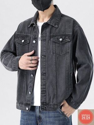 мужская джинсовая куртка,джинсовая куртка,куртка джинсовая серая,повседневная куртка,джинсовая куртка свободная