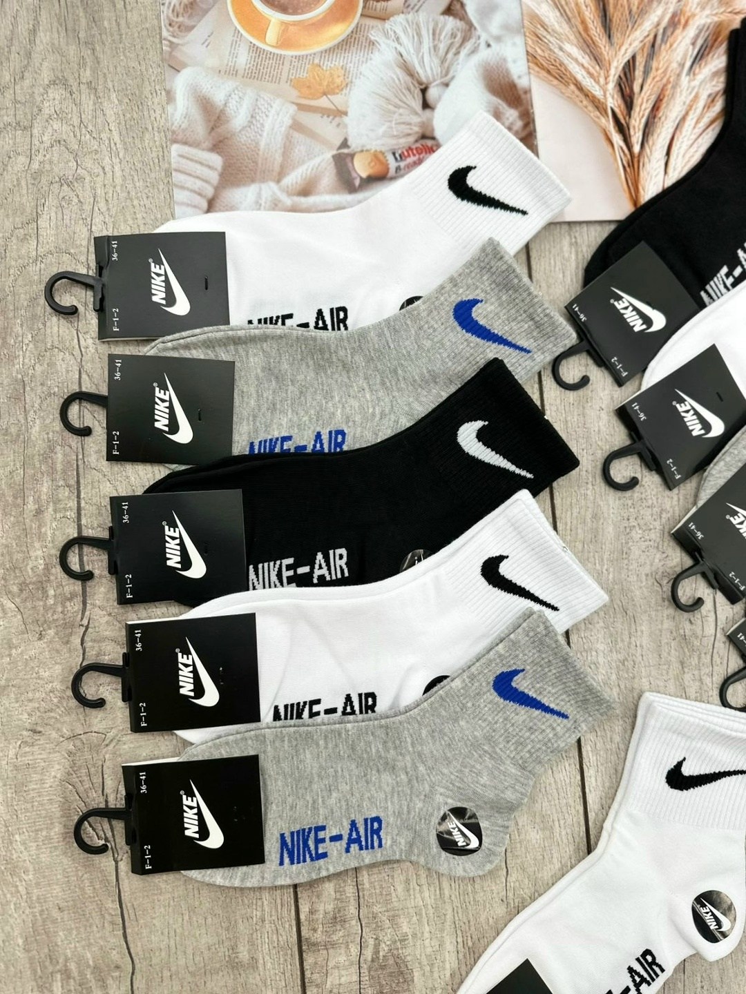 носки мужское,комплект носков nike,комплект носки мужские,носки спортивные,носки средние хлопковые набор 5 пар nike