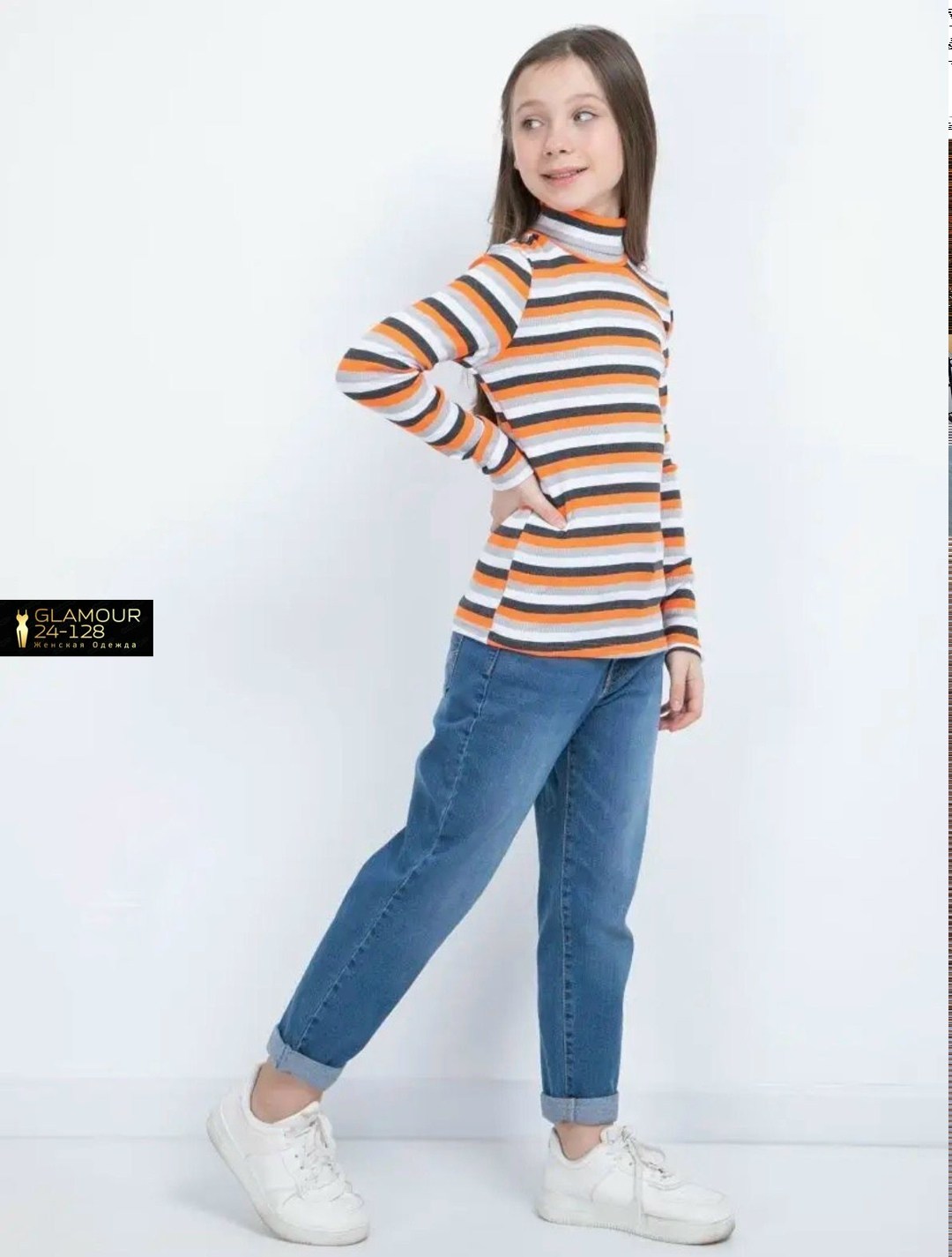 водолазка детская для девочки в рубчик с горлом в школу m-baby 20877828,водолазка школьная детская,водолазка школьная детская с горлом,детская водолазка,водолазка