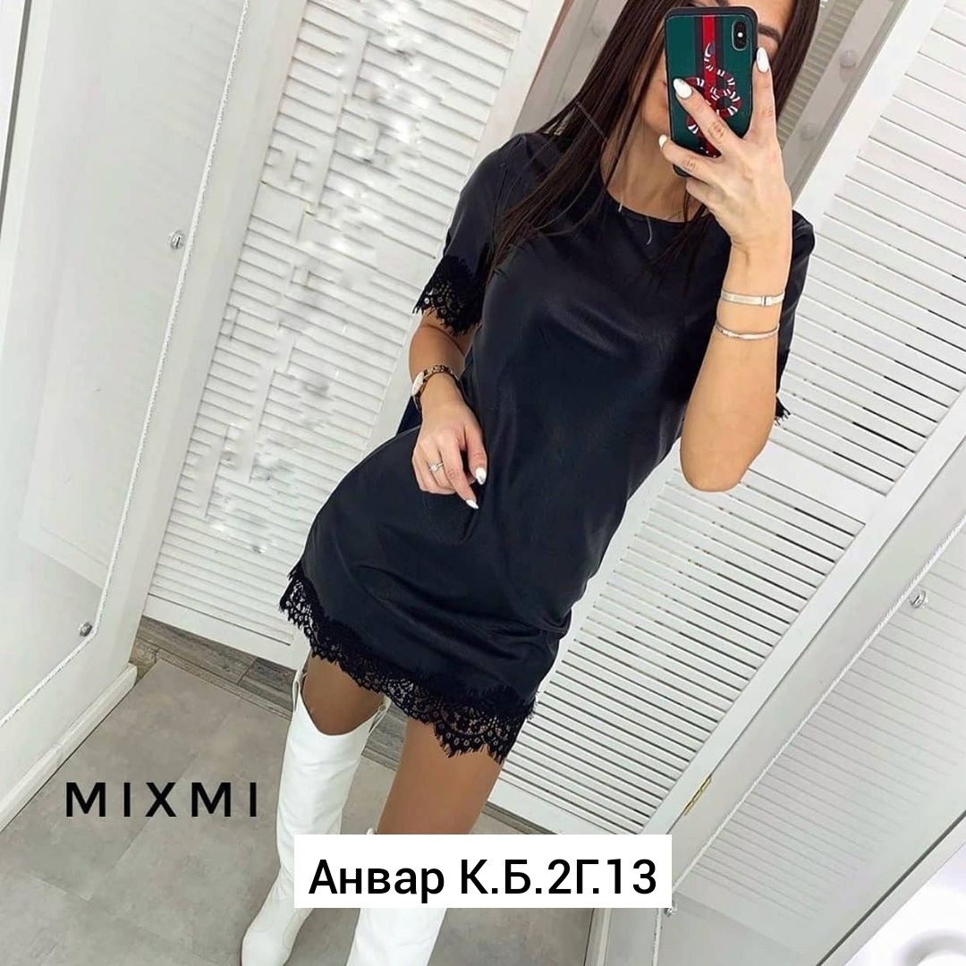 платье из экокожи,платье из кожзама,платье из кожзама с кружевом,платье из эко кожи с кружевом,черное платье из экокожи