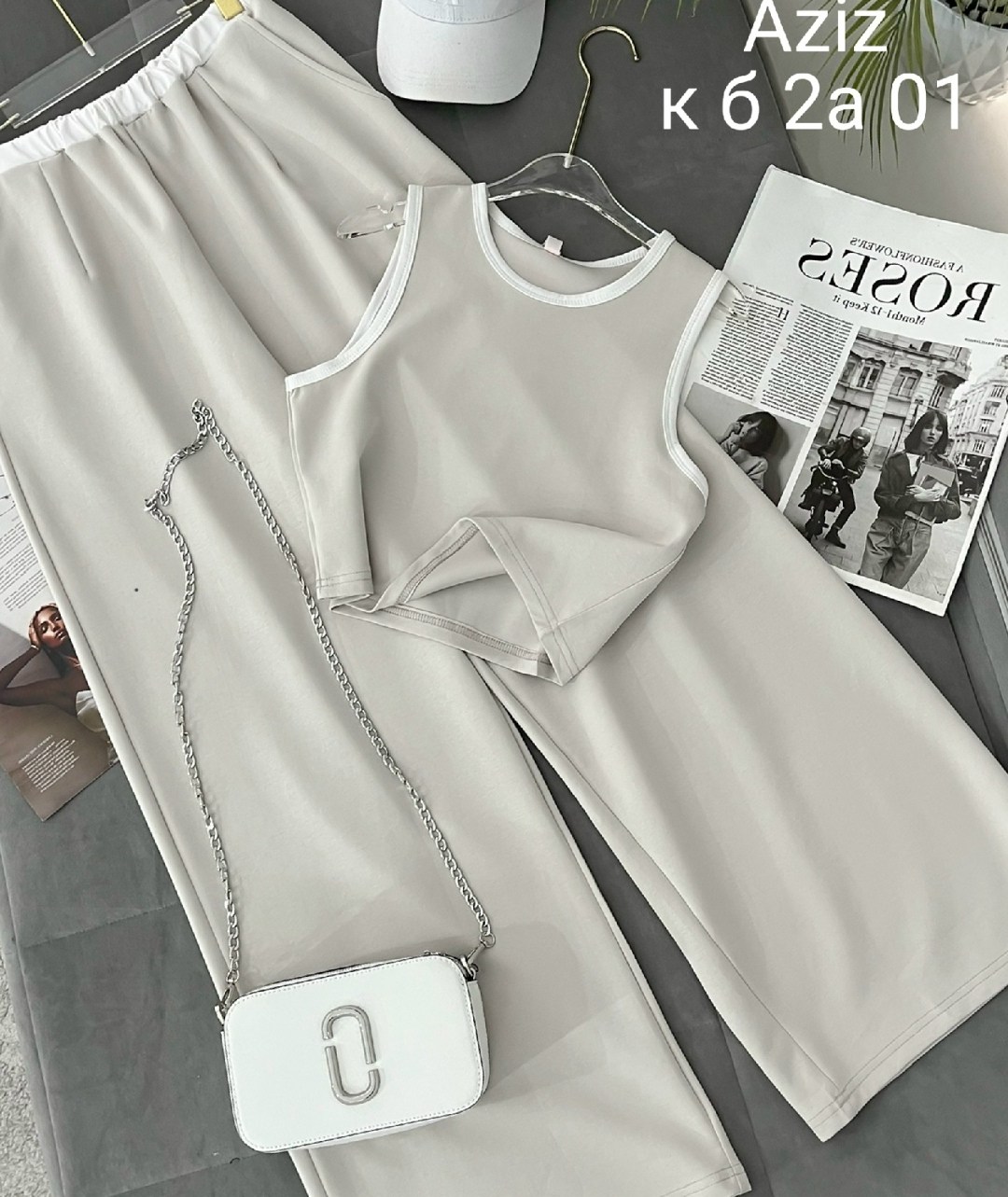 женский костюм с брюками палаццо,костюм стильный,костюм,костюм с брюками,костюм белый