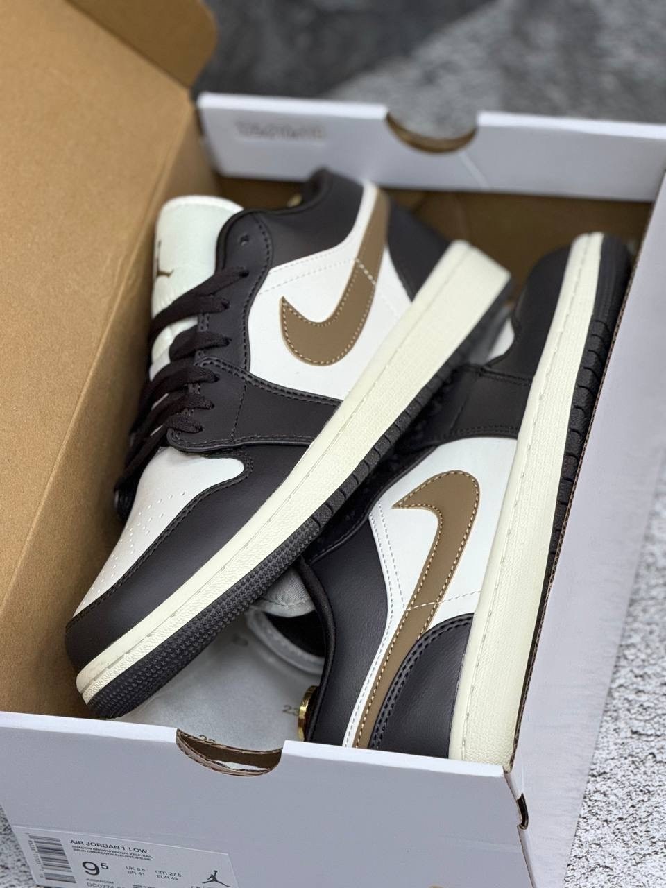 air jordan 1 low 'shadow brown',nike air jordan 1 low,кроссовки air jordan wmns air jordan 1 low 'shadow brown' коричневый,кроссовки air jordan 1 low,баскетбольная