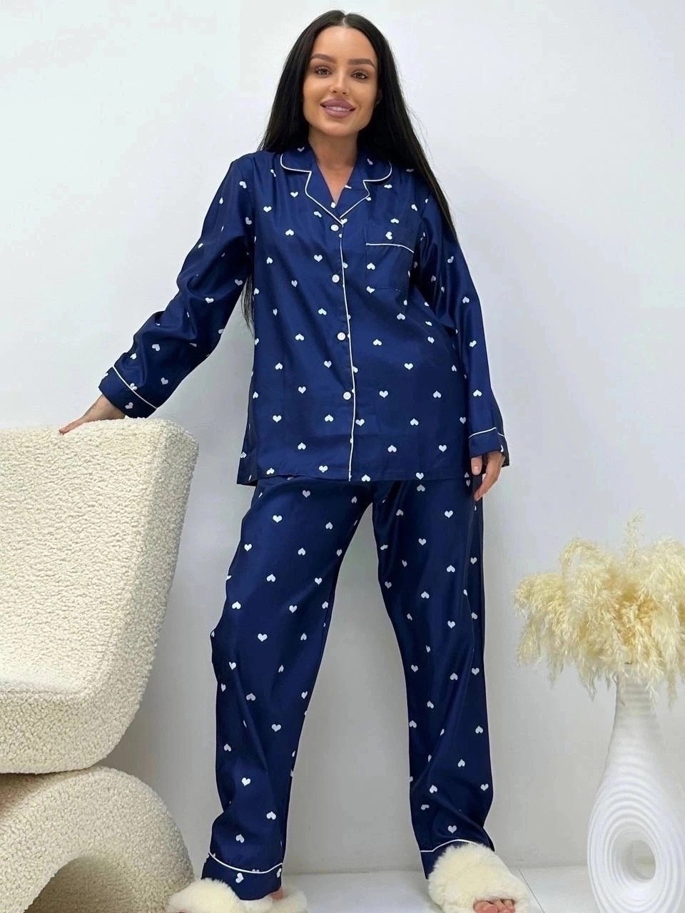 пижама женская шелковая cо штанами,пижама для женщин,женская пижама,пижама,домашний костюм пижама