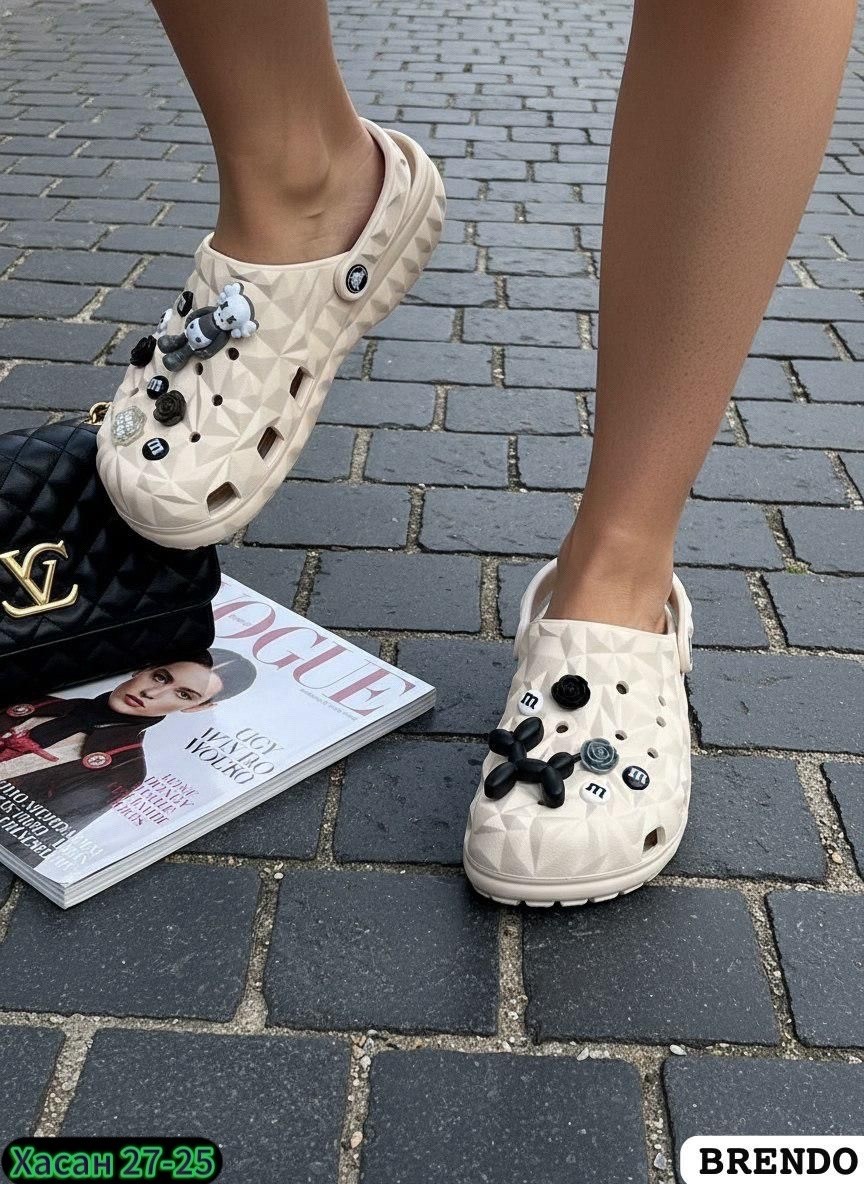 ,женские кроксы,модные кроксы,шлепанцы женские,кроксы дизайнерские