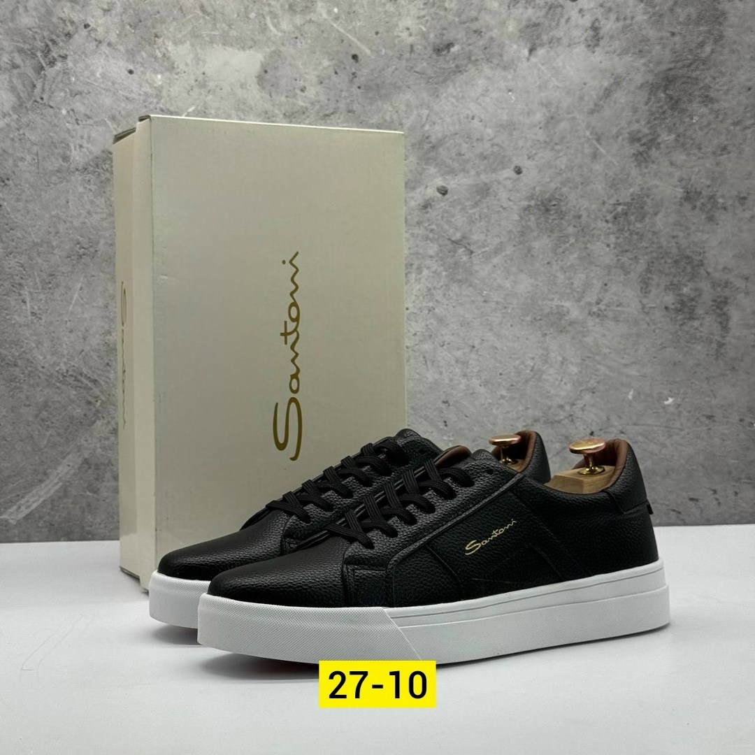 ,мужские кеды santoni,кеды мужские santoni черные,кеды для мужчин кожа,мужские кеды