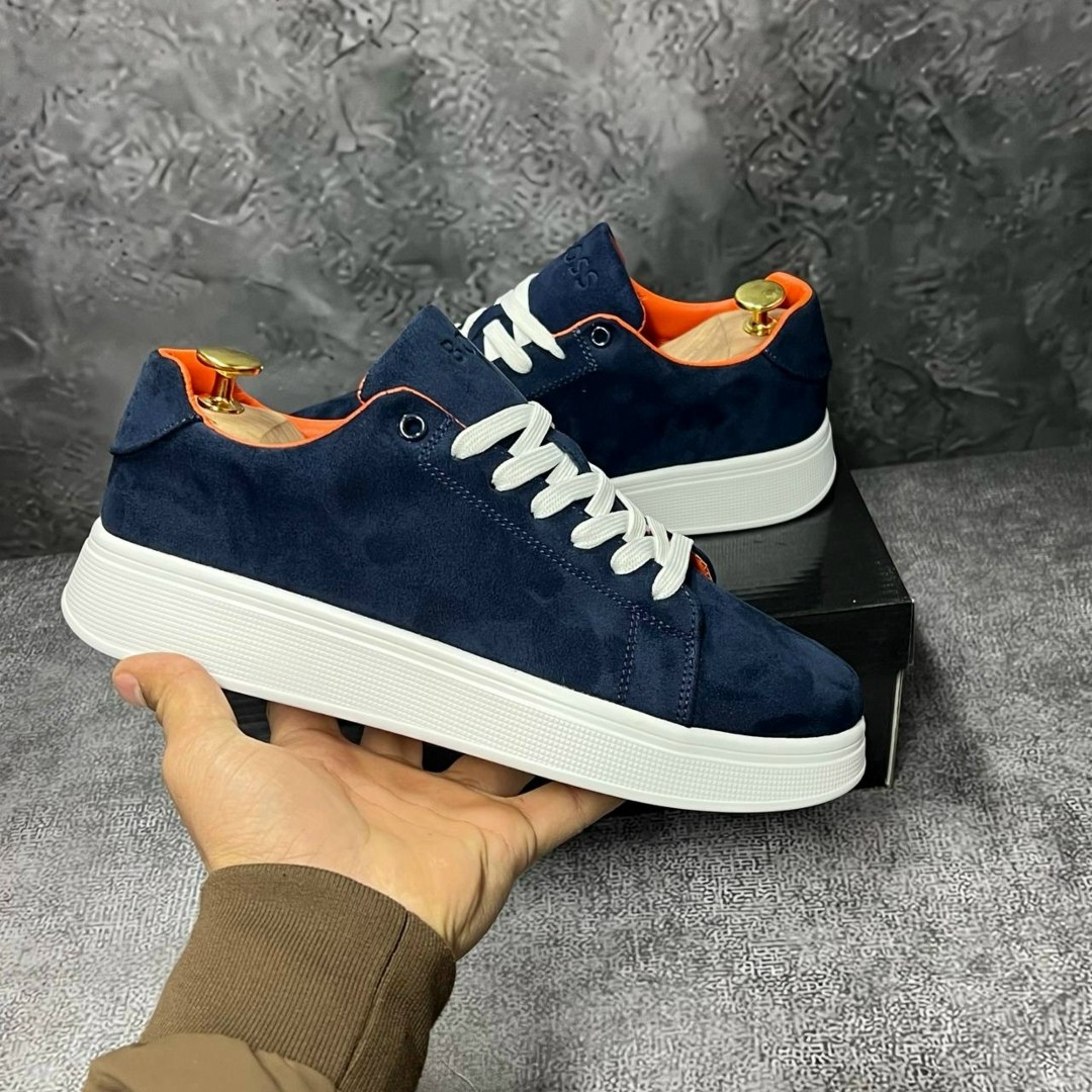 кеды мужские замшевые,мужские кеды,мужские замшевые кроссовки boss синего цвета,замшевые кеды,кеды для мужчин замш