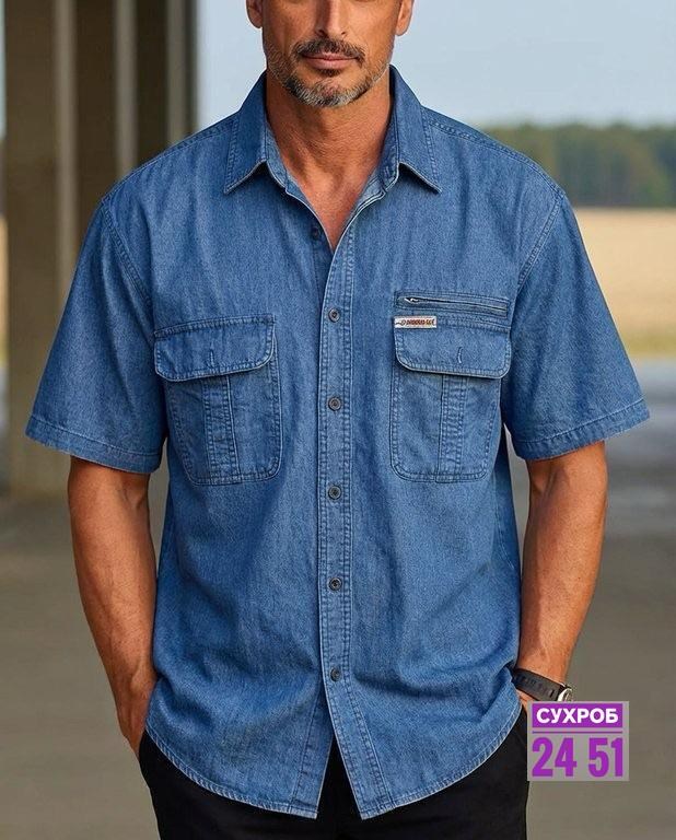 джинсовые рубашки мужские,рубашка мужская джинсовая с коротким рукавом,рубашка мужская джинсовая с карманами,мужская джинсовая рубашка большого размера,повседневная рубашка