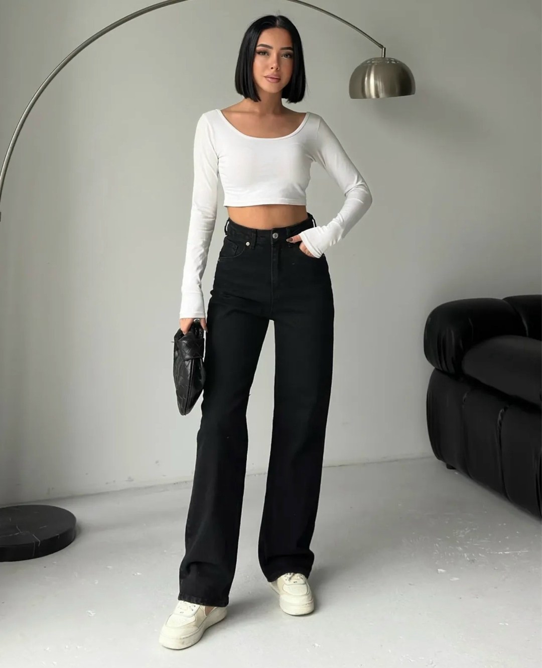 джинсы клеш широкие cos'mos style,джинсы черные широкие,джинсы клеш женские,джинсы чёрные женские клеш,джинсы клеш широкие