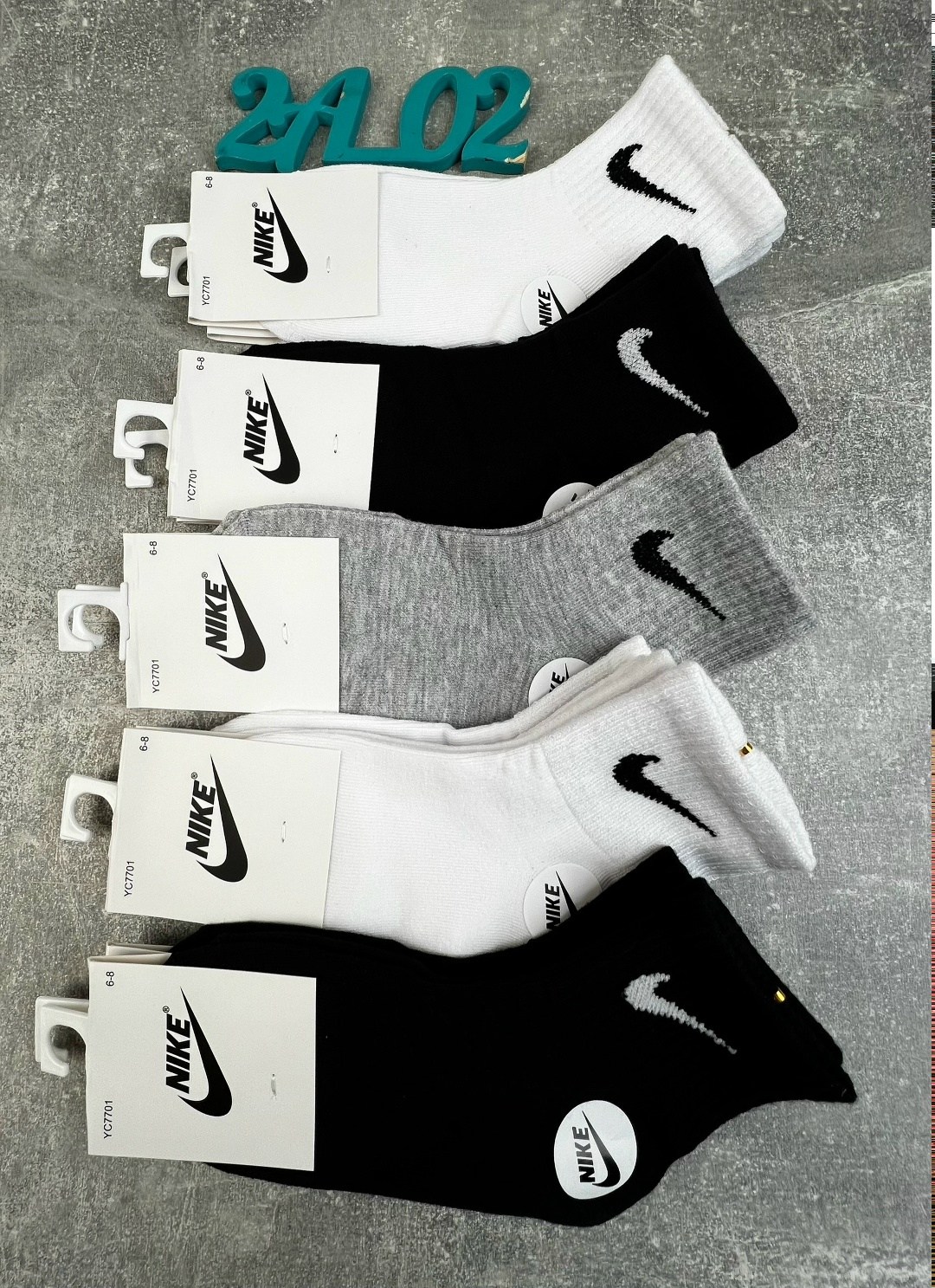 носки мужские,носки набор спортивные,носки спортивные,носки средние хлопковые набор 5 пар nike,носки