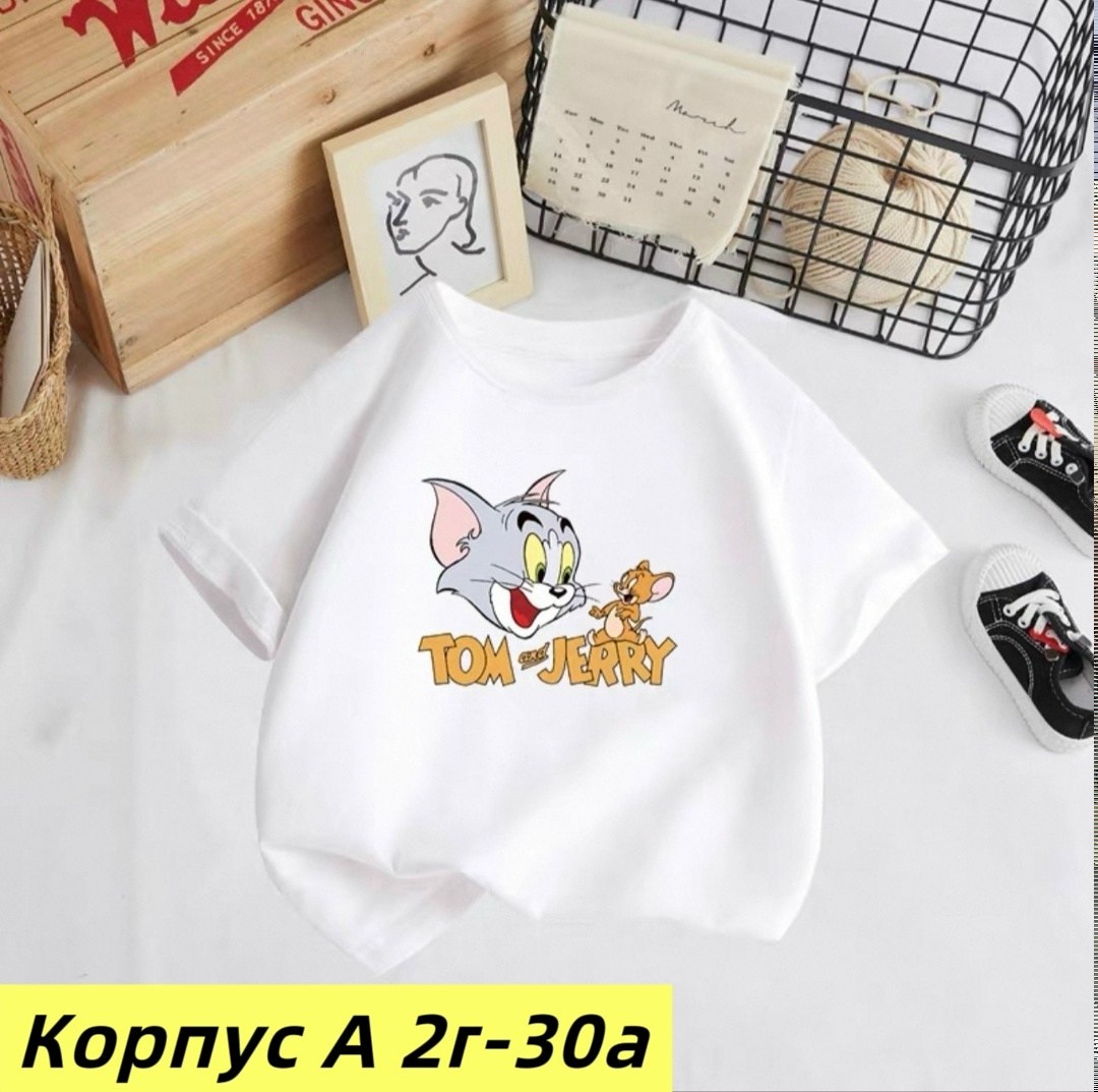 футболки детские,футболки для девочек,футболка том и джерри,детская футболка,футболка для девочек и мальчиков