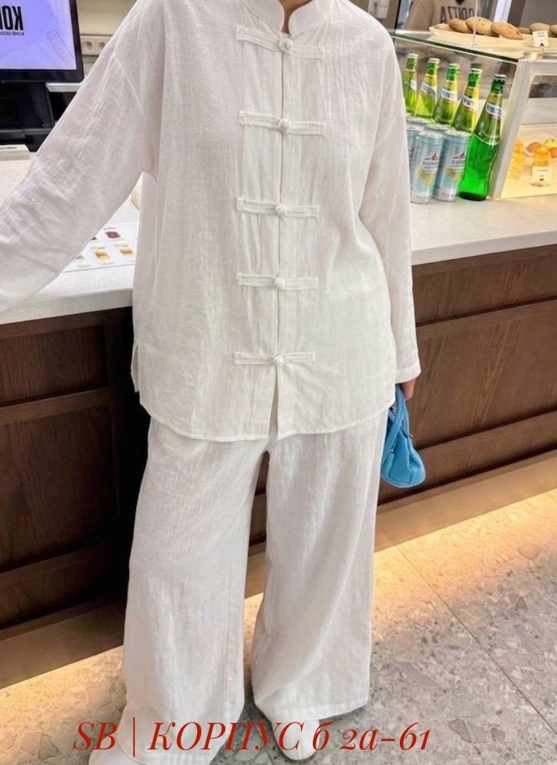 костюм классический,костюм в китайском стиле,летние костюмы,женский брючный костюм,голубой брючный костюм