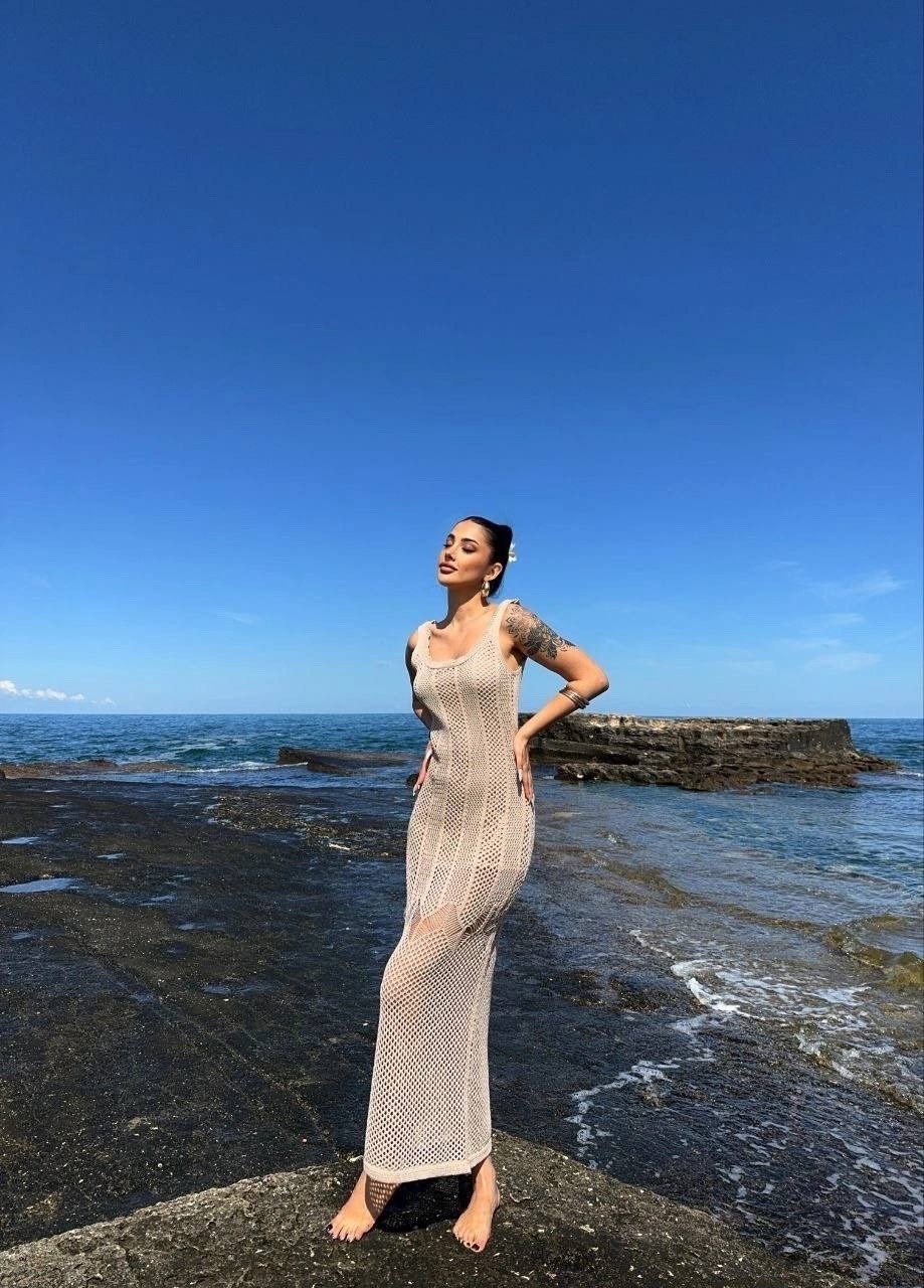 вязаное женское платье,вязаное платье макси,ажурное платье,летнее длинное платье,вязаное длинное платье