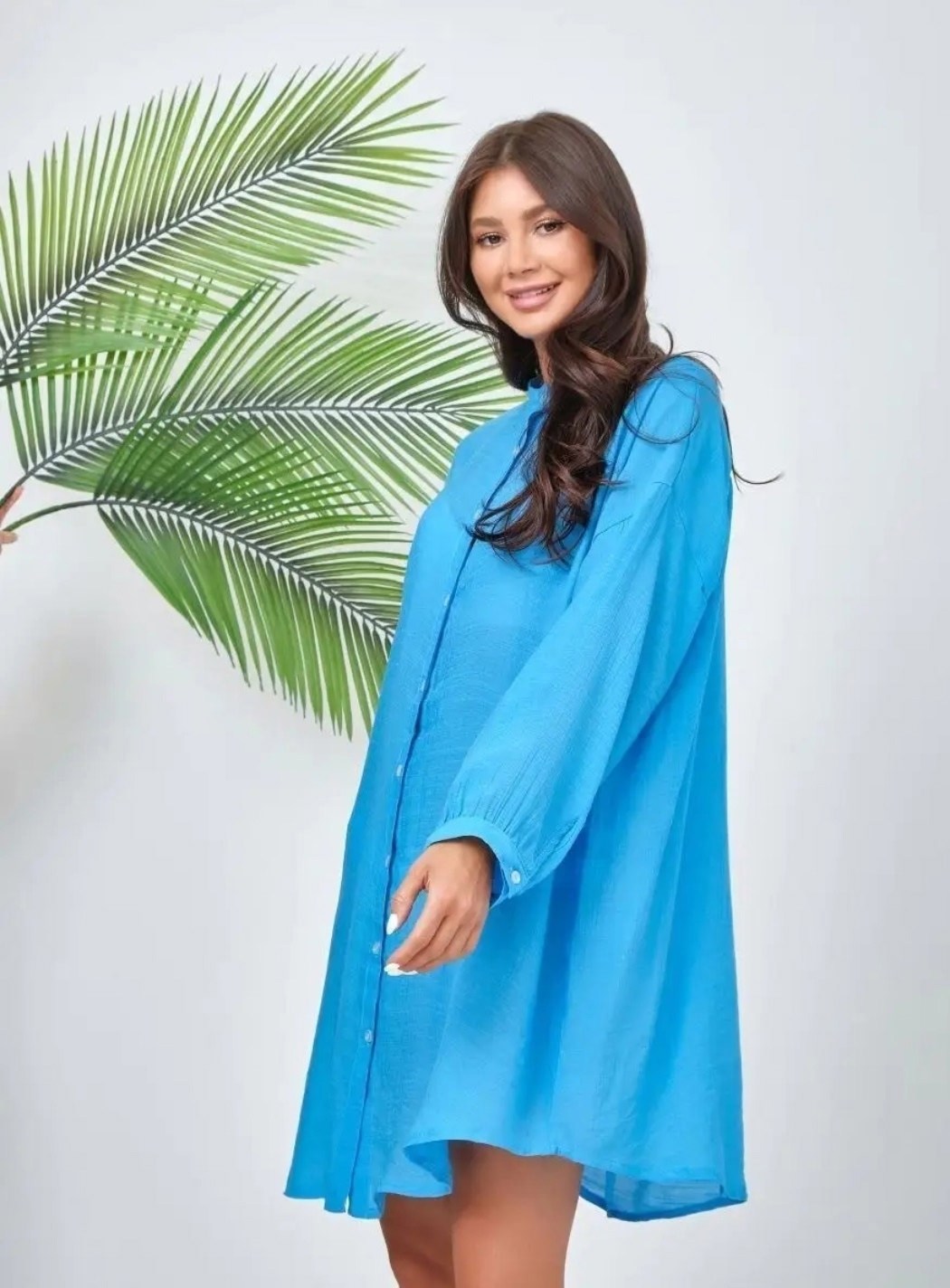 туника пляжная летняя накидка на купальник оверсайз рубашка sundresslove 215529337,модное платье,платья,туника пляжная,шифоновое платье