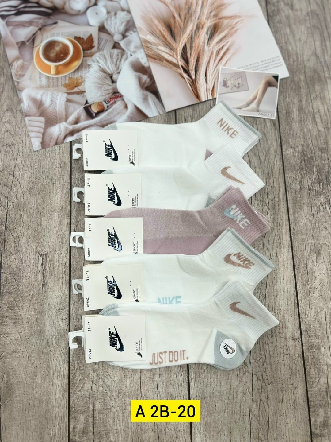 комплект носки женские,комплект носков женских nike sport socks белых 36-41,женские носки,носки набор женские,носки женские 10 пар