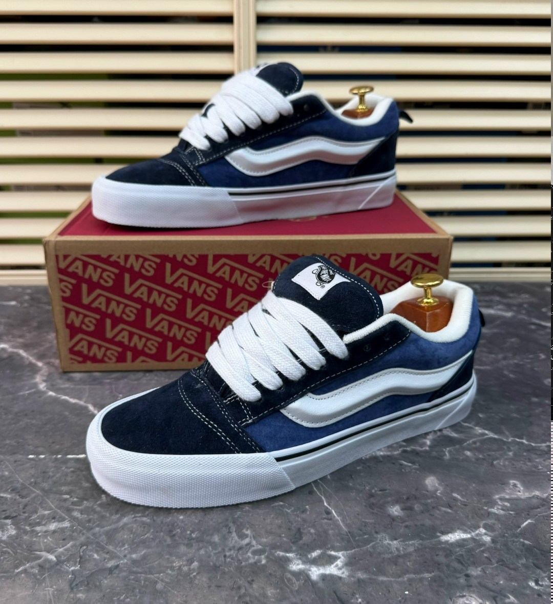 ,мужские кеды vans sk8-low,vans knu skool голубые,синие вансы,кеды vans knu skool