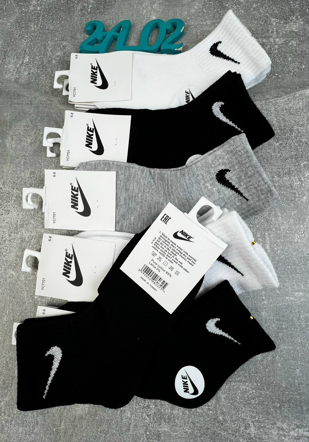 носки мужские,носки набор спортивные,носки спортивные,носки средние хлопковые набор 5 пар nike,носки