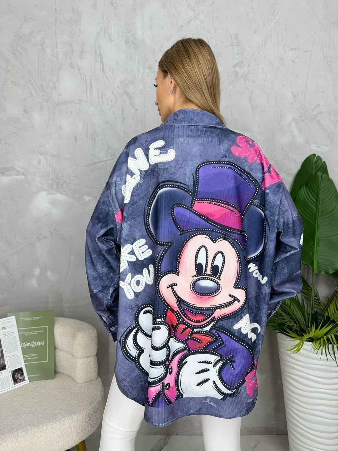 рубашка джинсовая женская,,джинсовка с микки маусом женские,рубашка джинсовая,джинсовый бомбер женский likisha fashion