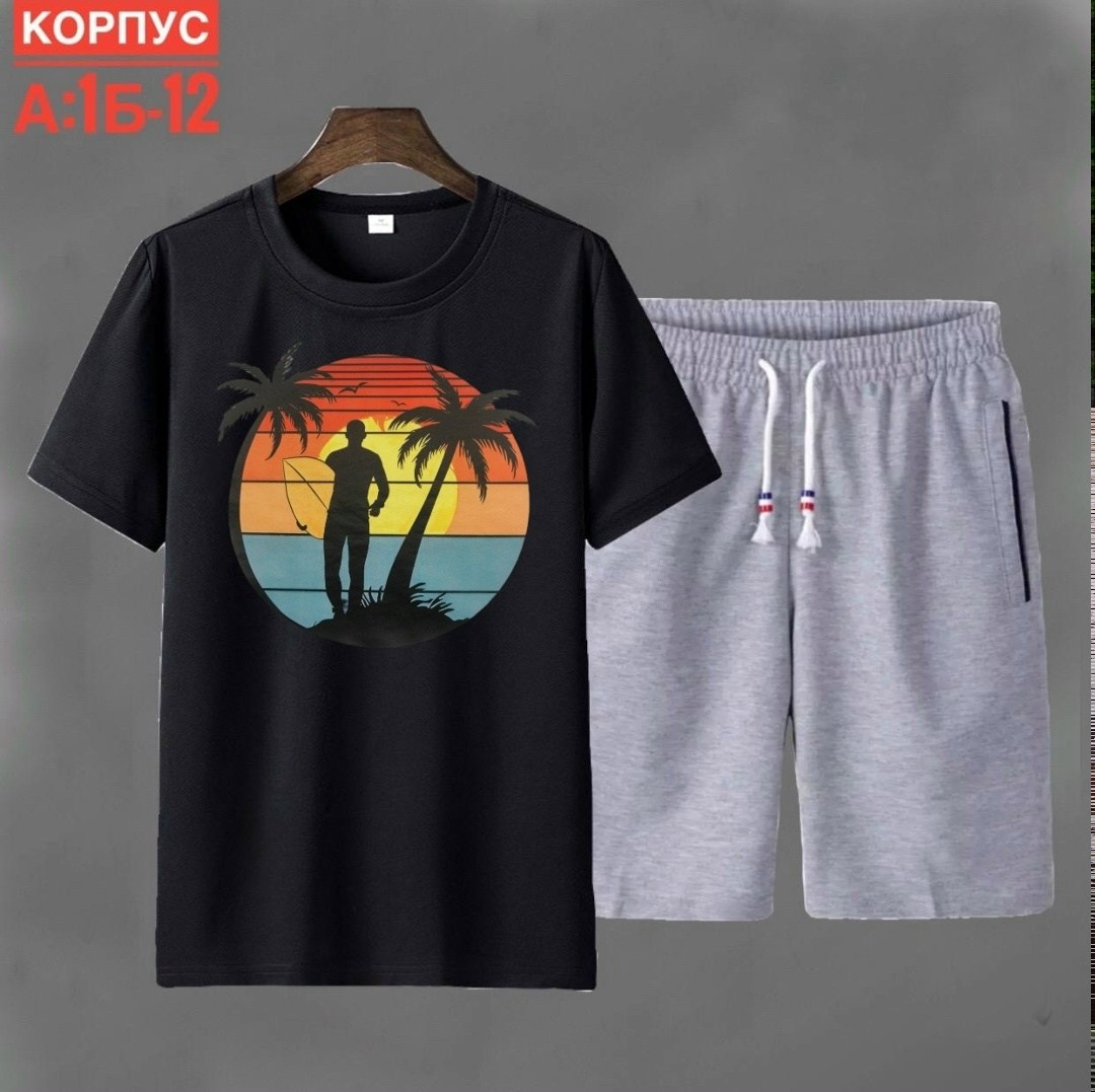 ,спортивные мужские костюмы,мужские летние костюмы,костюм с шортам,одежда для мужчин