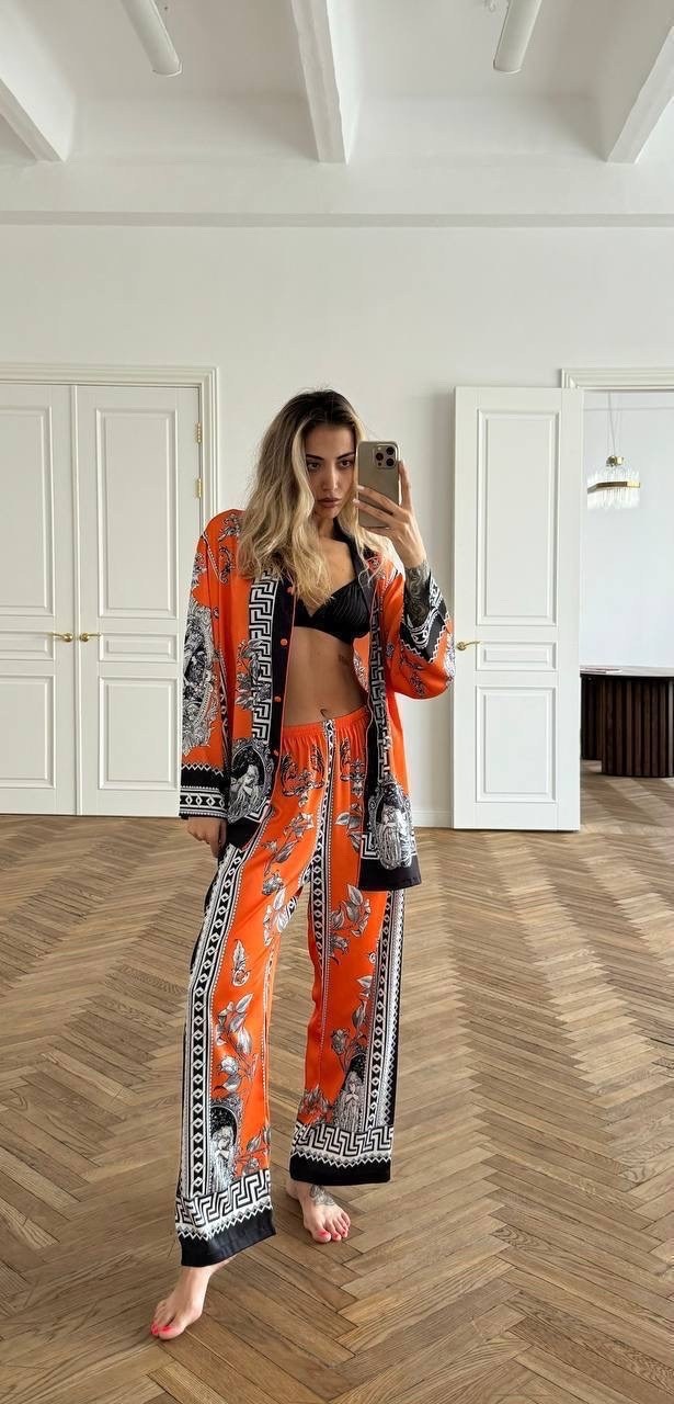 костюм версаче,костюм versace,женские костюмы,комплект костюм,костюм с принтом