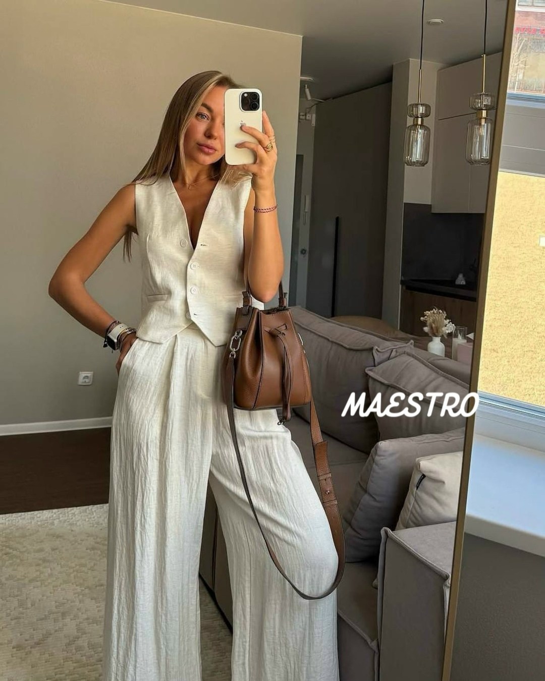 брючный костюм из льна,костюм женский лен,костюм белый брючный,брючный костюм,брючный костюм с жилетом