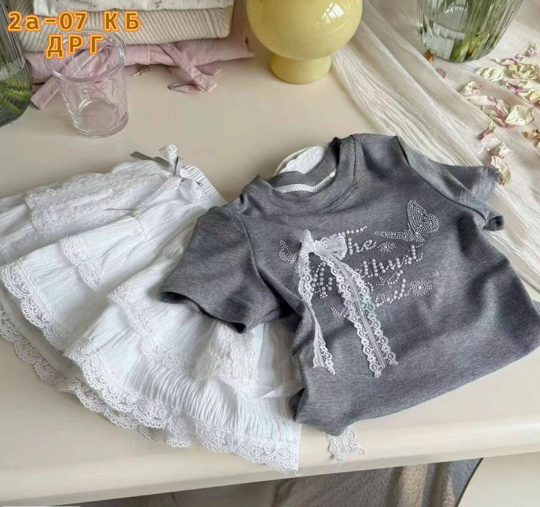 комплект из футболки,комплект из хлопка,комплект детской одежды,одежда для маленьких девочек,летняя одежда для маленьких девочек