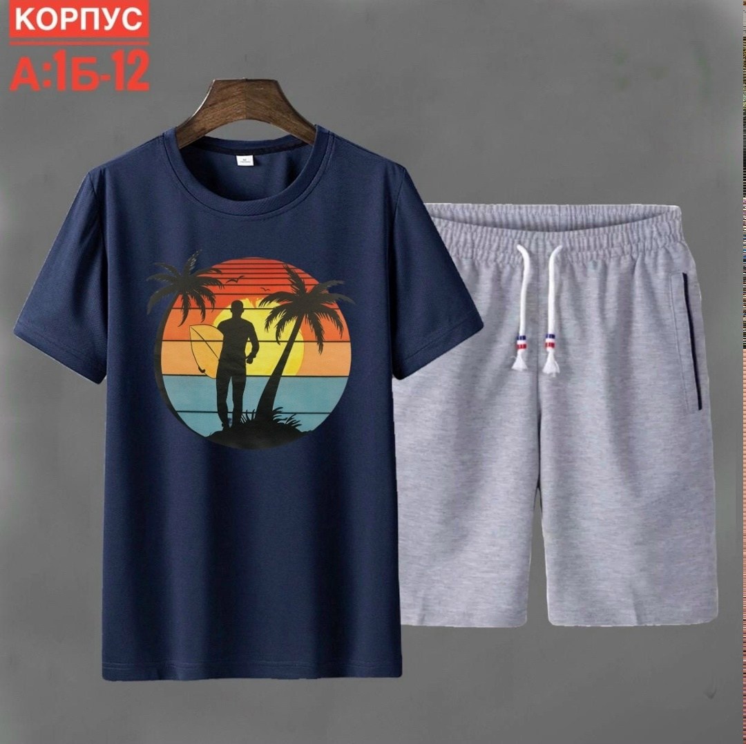 ,спортивные мужские костюмы,мужские летние костюмы,костюм с шортам,одежда для мужчин