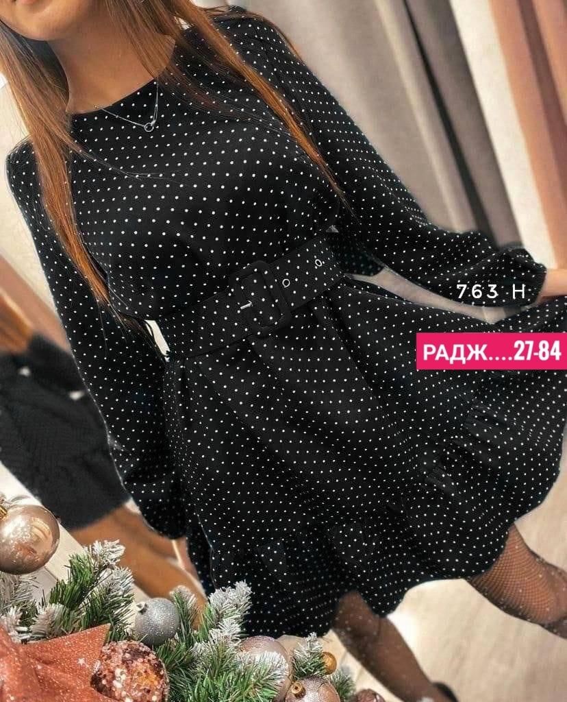 платье женское,платье,платье с поясом, платье,платье женское в горох