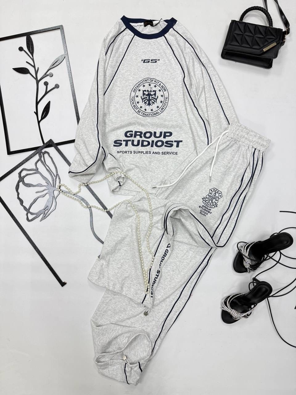 спортивный костюм двойка sporty&rich w suits,спортивный костюм,женский спортивный костюм,костюмчик,костюм трикотажный