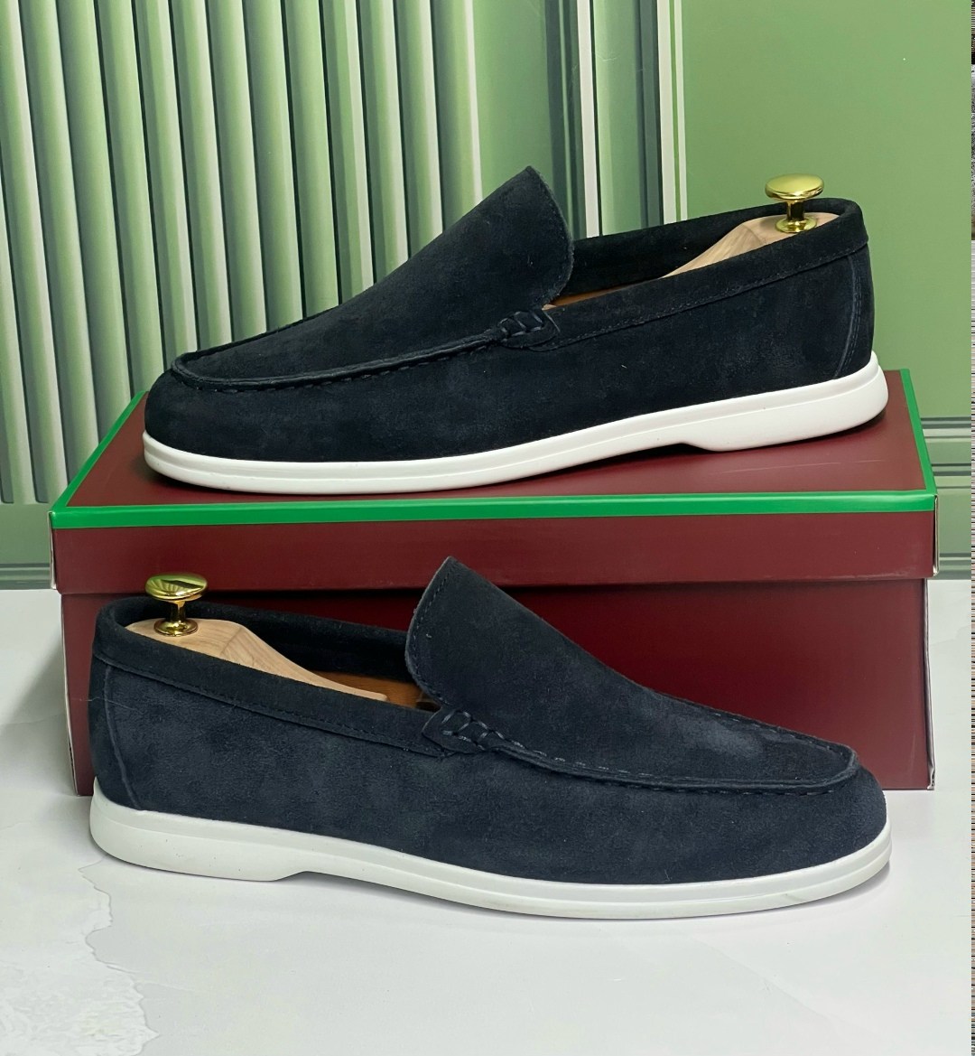 лоферы loro piana мужские,,лоферы мужские замшевые лоро пиано a100032 d.blue premium,замшевые лоферы тёмно синие мужские loro piano,лоферы loro piana