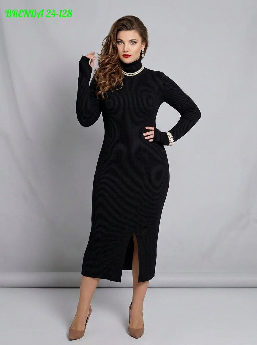 трикотажное платье,черное трикотажное платье,платье черное,платье женской,вязаное платье