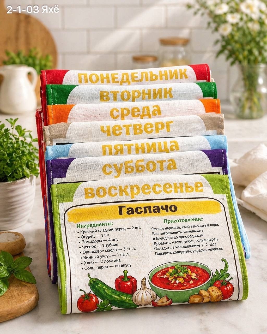 набор вафельных полотенец неделька,набор кухонных полотенец неделька,полотенца кухонные неделька,набор вафельных кухонных полотенец,набор кухонные полотенец