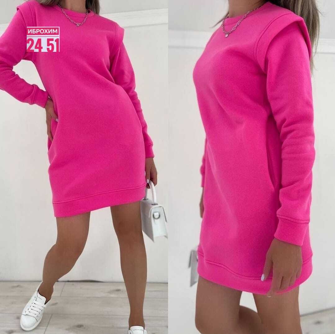 платье на флисе,платье спортивное теплое на флисе,туника из флиса,трикотажное теплое платье,теплое платье