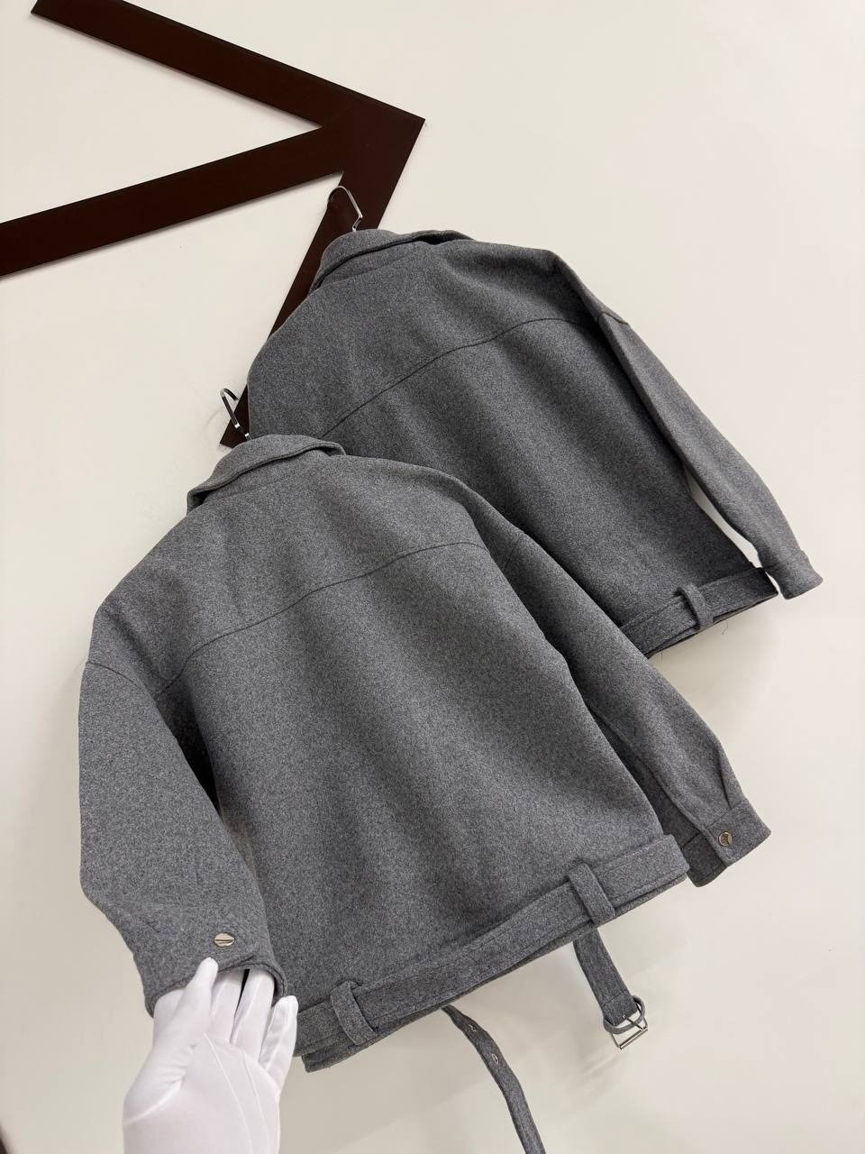 женская куртка косуха из пальтовой ткани,куртка из пальтовой ткани серая,куртка из пальтовой ткани,пальто косуха,куртка женская