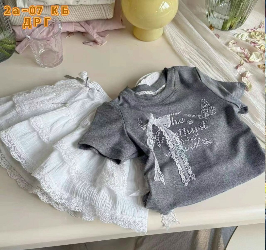 комплект из футболки,комплект из хлопка,комплект детской одежды,одежда для маленьких девочек,летняя одежда для маленьких девочек
