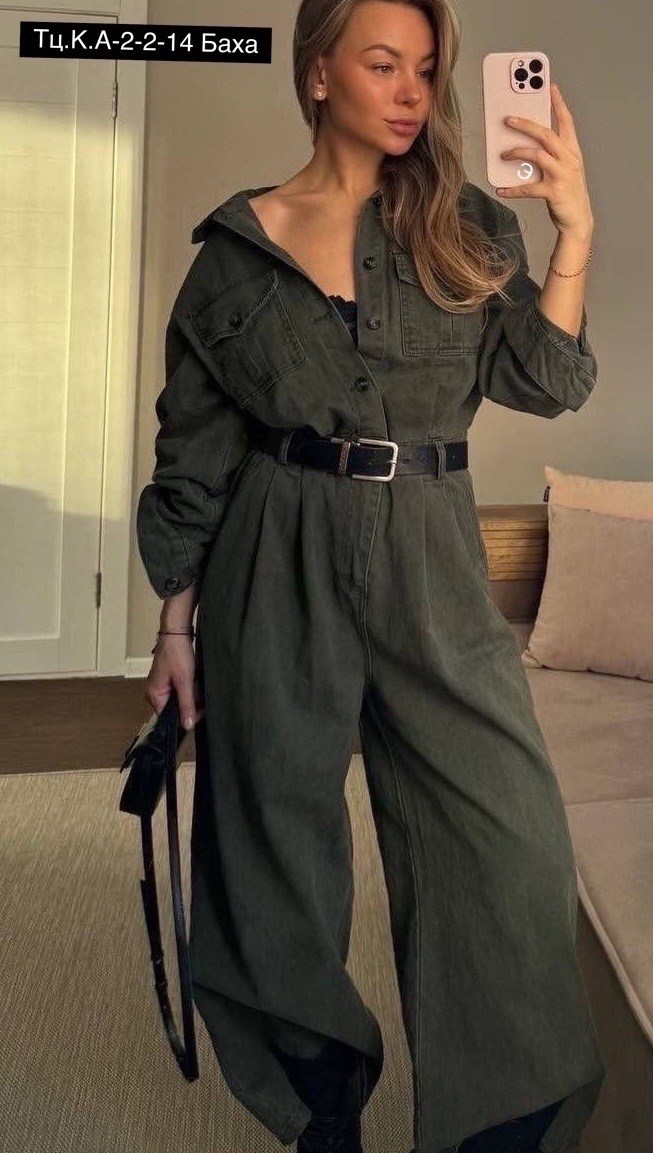 комбинезон davydoff 8014 хаки,женский комбинезон davydoff 8014 хаки,комбинезон женский,комбинезон женский хаки,комбинезон