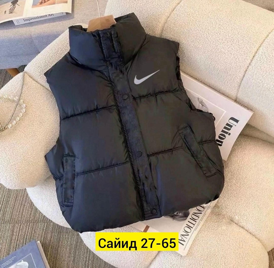 жилетка найк черная,жилетка женская,жилетка nike,жилет повседневный,безрукавка жилетка