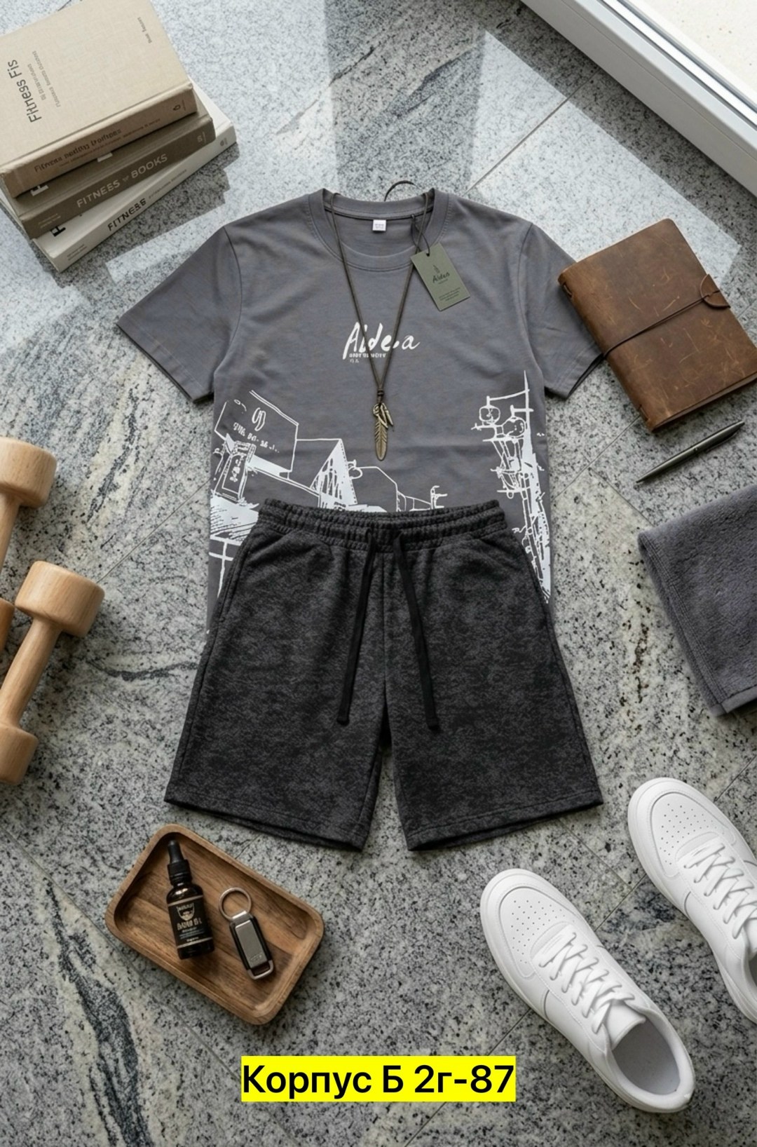 костюм спортивный мужской,мужской костюм с шортами,костюм для мужчин,мужской летний костюм с шортами,мужской костюм серый