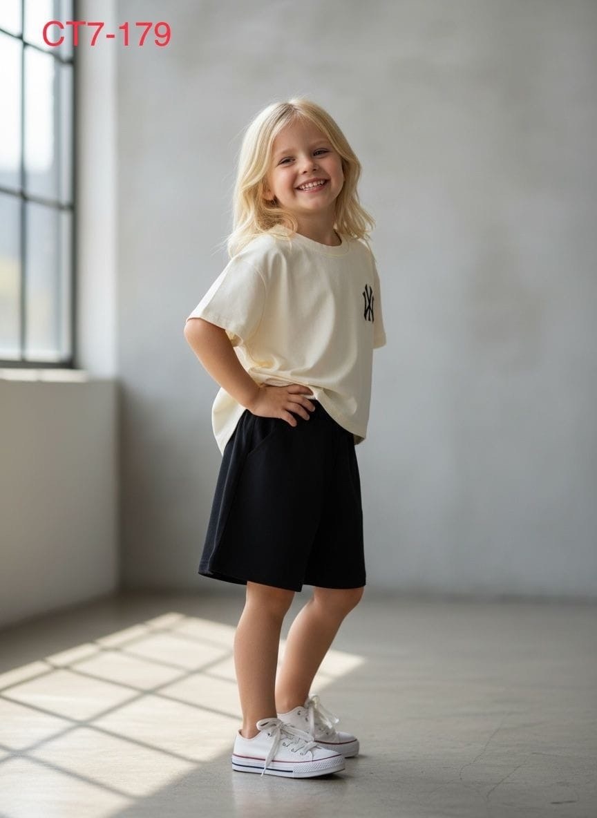 трикотажные костюмы,одежда для девочки,костюм looklie,шорты для девочек,шорты детские для девочек