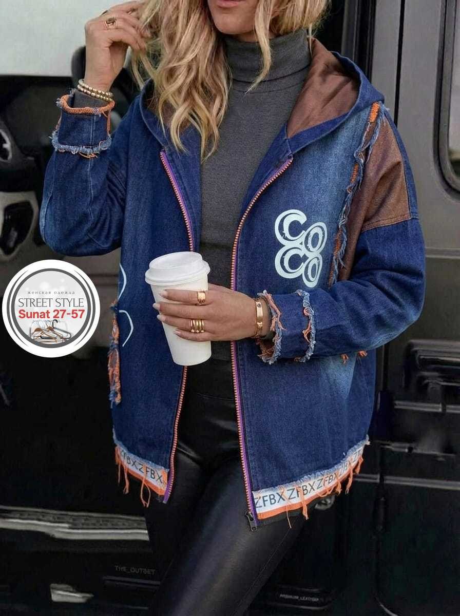 куртка джинсовая,женская джинсовая куртка,джинсовая куртка удлиненная,джинсовая курточка,куртка джинсовая с капюшоном