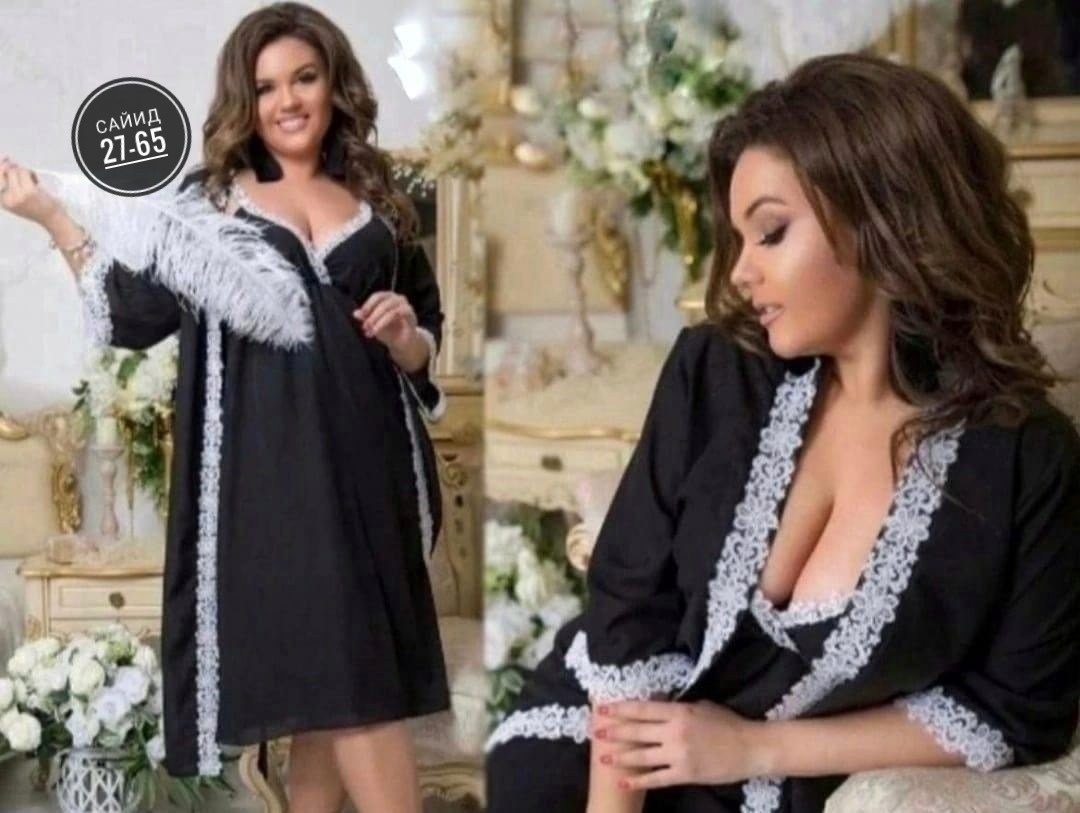 пеньюары и сорочки больших размеров,халат и сорочка комплект,комплект пеньюар и сорочка,комплект пеньюар,ночная сорочка+пеньюар большого размера