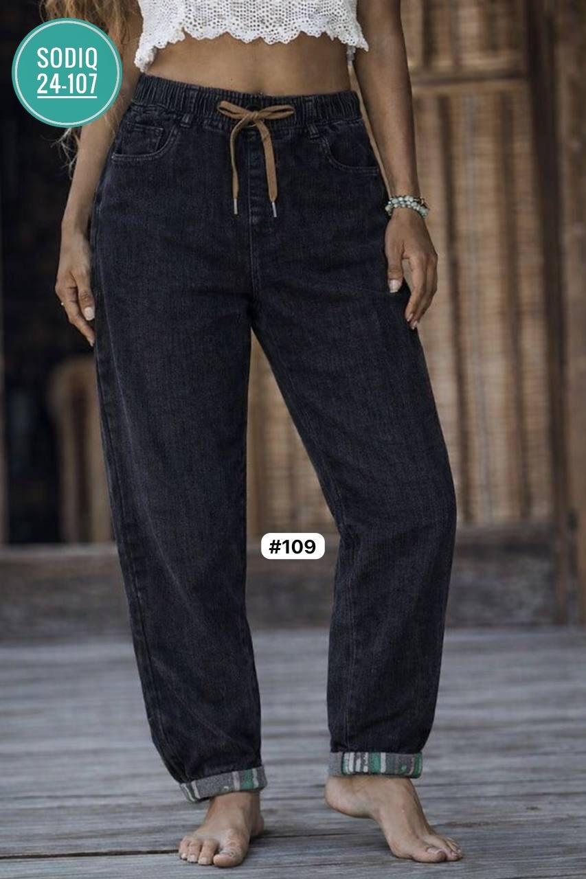 джинсы брюки,женские джинсы,одежда джинсы,джинсы джоггеры,джинсы брюки на резинке