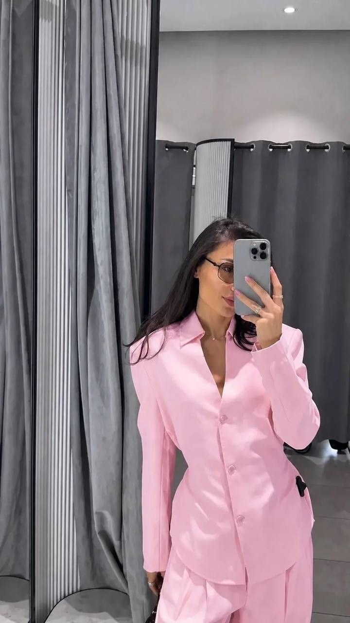 брючный костюм,брючный костюм элегантный,женские брючные костюмы,костюм женский классический: пиджак со шнуровкой и брюки палаццо,костюм брюки палаццо и пиджак